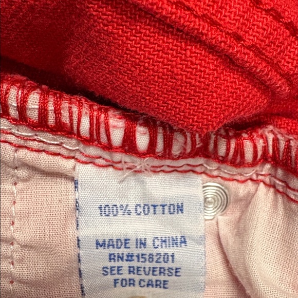 Angel Kiss 💋 NWT 💋 Vibrant Red Wide Leg Denim junior Jeans - 1 - Picture 6 of 6